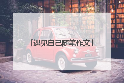 遇见自己随笔作文