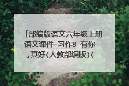 部编版语文六年级上册语文课件-习作8 有你,真好(人教部编版)(28张PPT)