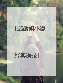 郭敬明小说经典语录