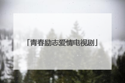 青春励志爱情电视剧