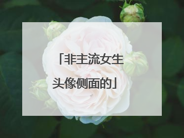 非主流女生头像侧面的