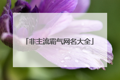 非主流霸气网名大全