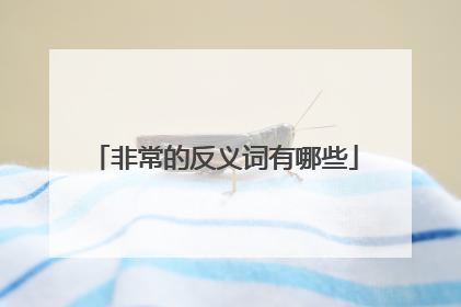 非常的反义词有哪些