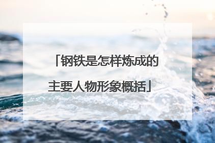 钢铁是怎样炼成的主要人物形象概括