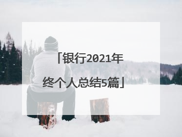 银行2021年终个人总结5篇