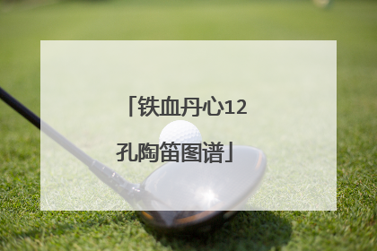 铁血丹心12孔陶笛图谱
