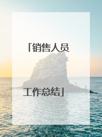 销售人员工作总结