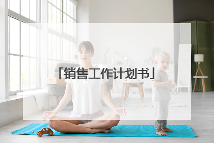 销售工作计划书