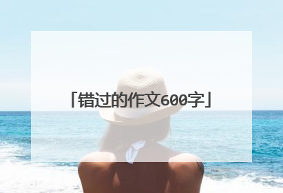 错过的作文600字