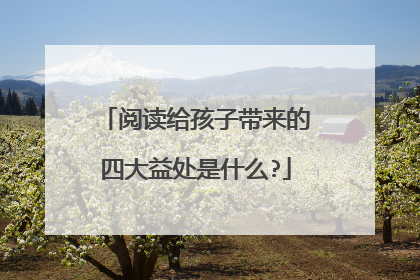 阅读给孩子带来的四大益处是什么?