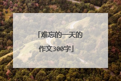 难忘的一天的作文300字
