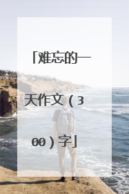 难忘的一天作文(300)字