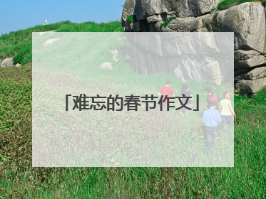 难忘的春节作文