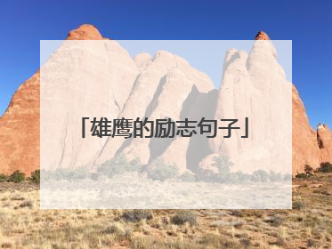 雄鹰的励志句子