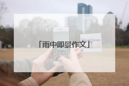 雨中即景作文
