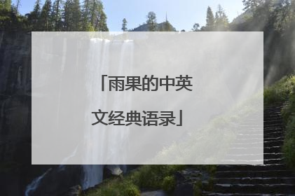 雨果的中英文经典语录