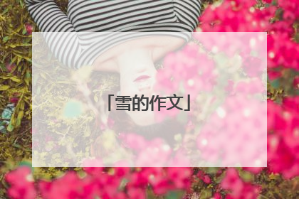 雪的作文