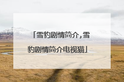 雪豹剧情简介,雪豹剧情简介电视猫