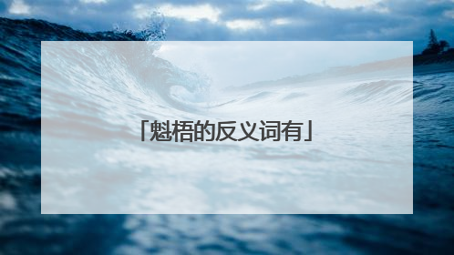 魁梧的反义词有