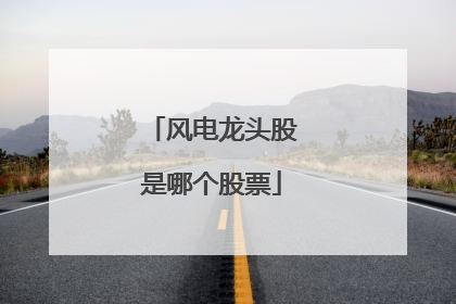 风电龙头股是哪个股票