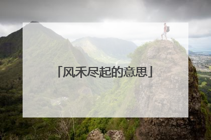 风禾尽起的意思