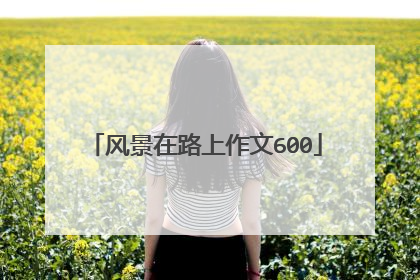 风景在路上作文600