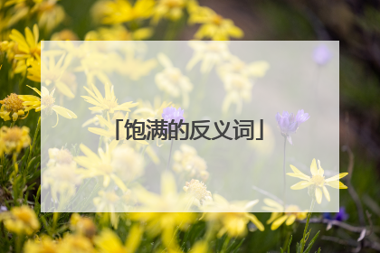 饱满的反义词