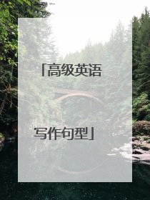 高级英语写作句型