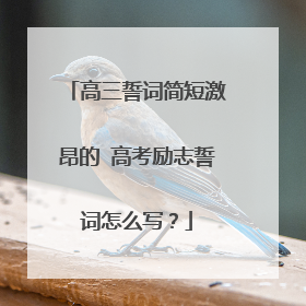 高三誓词简短激昂的 高考励志誓词怎么写？