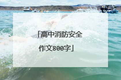 高中消防安全作文800字