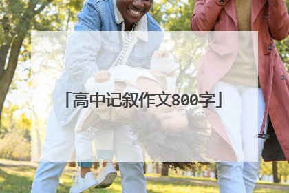 高中记叙作文800字