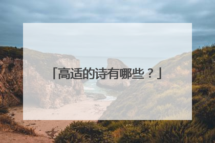 高适的诗有哪些？