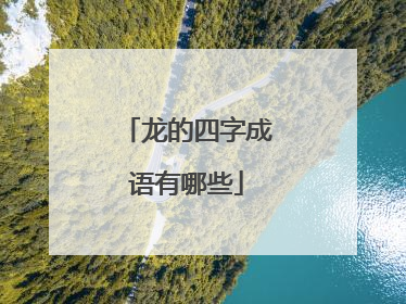龙的四字成语有哪些
