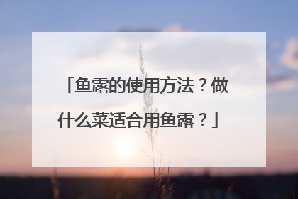 鱼露的使用方法？做什么菜适合用鱼露？