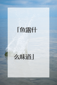 鱼露什么味道