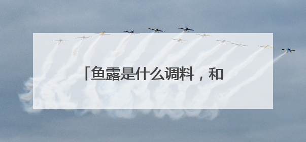 鱼露是什么调料,和生抽有哪些不同吗?