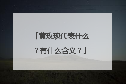 黄玫瑰代表什么？有什么含义？