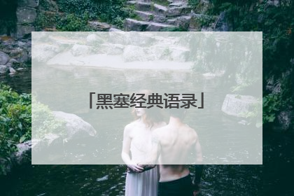 黑塞经典语录