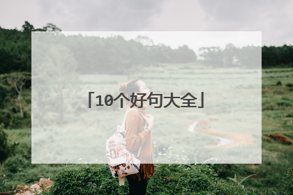 10个好句大全
