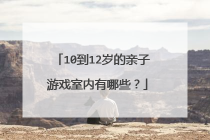 10到12岁的亲子游戏室内有哪些？