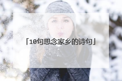 10句思念家乡的诗句