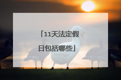 11天法定假日包括哪些