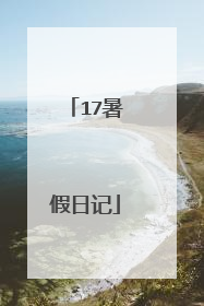 17暑假日记