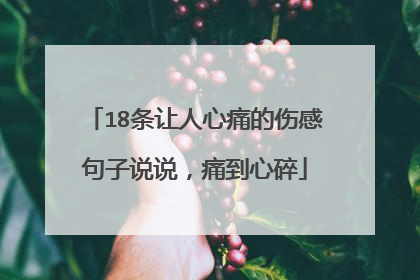 18条让人心痛的伤感句子说说,痛到心碎