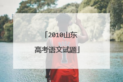 2010山东高考语文试题