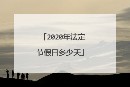 2020年法定节假日多少天