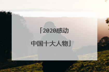 2020感动中国十大人物