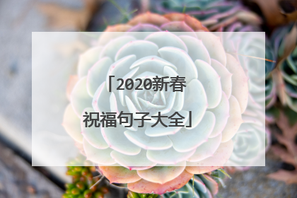 2020新春祝福句子大全