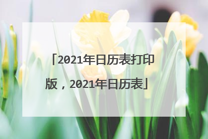 2021年日历表打印版,2021年日历表