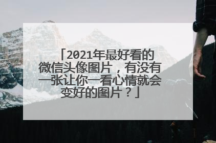 2021年最好看的微信头像图片，有没有一张让你一看心情就会变好的图片？